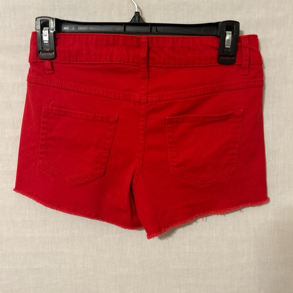Red Women's Shorts - Picture 3 of 4